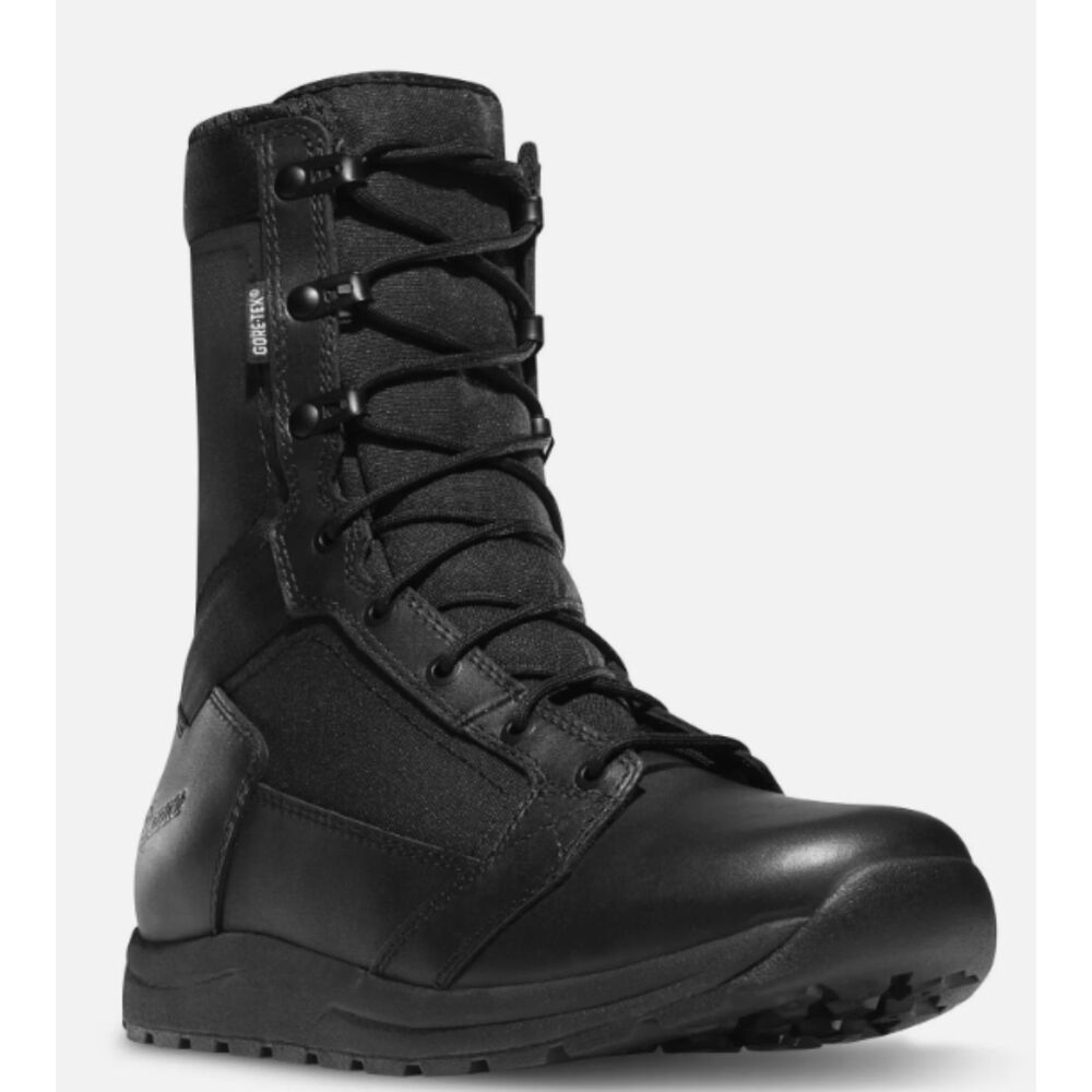 Danner Mens 8" Tachyon GTX Gore-tex Black Boots 50122 Leather/Fabric Size 5.5